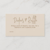 ハローベビーミニマル男女兼用リストおむつラッフル エンクロージャーカード (正面)