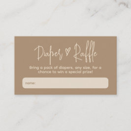 ハローベビーミニマル男女兼用リストおむつラッフル エンクロージャーカード