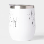 ハローベビーモダンスクリプトベビーシャワー (右面)