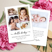 ハローベビーモダンフォーフォト誕生 案内状