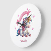 ハローベビーユニコーン ラージ壁時計 (傾斜)