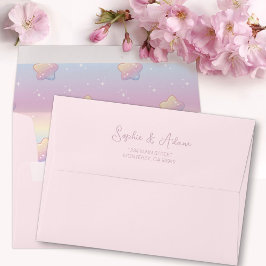 ハローベビーレインボーアンドスターズパステル 封筒