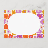 ハローベビーレトロデイジーベビーシャワーありがとう サンキューカード (裏面)