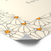 ハローベビーレトロボホデイジーウェルカムポスター ポスター (角)