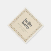 ハローベビーレトロボホデイジーカスタム スタンダードカクテルナプキン (角)