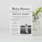 ハローベビー新聞フォトベビーシャワー 招待状 (スタンド正面)