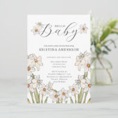 ハローベビー春の花ベビーシャワー 招待状 (スタンド正面)
