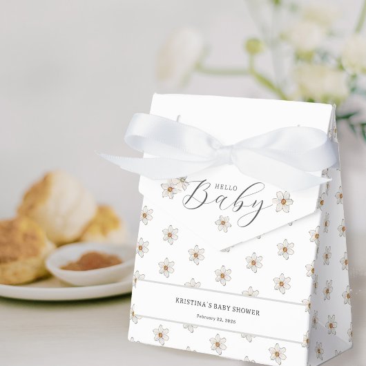 ハローベビー春ダフォディルベビーシャワー フェイバーボックス