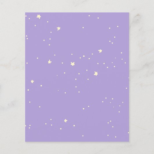 ハローベビー紫の夢の赤ちゃんシャワーを願う (裏面)