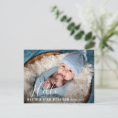 ハローベビー誕生のお知らせ ポストカード (スタンド正面)