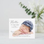 ハローベビー誕生発表 案内状 (スタンド正面)