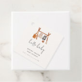 ハローベビー |かわいいボホ服ベビーシャワー フェイバータグ (インサイチュ)