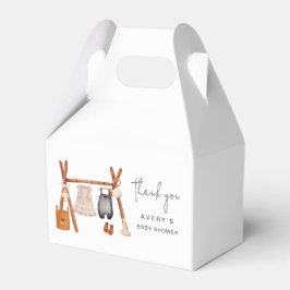 ハローベビー |かわいいボホ服ベビーシャワー フェイバーボックス