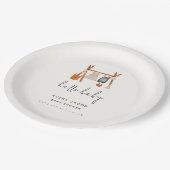 ハローベビー |かわいいボホ服ベビーシャワー ペーパープレート (アングル)