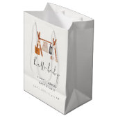 ハローベビー |かわいいボホ服ベビーシャワー ミディアムペーパーバッグ (正面アングル)