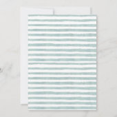 ハローベビー |かわいいボホ服女の子ベビーシャワー 招待状 (裏面)