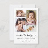ハローベビー |フォーモダンフォト誕生 案内状 (正面)