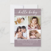 ハローベビー |フォーモダンフォト誕生 案内状 (正面)