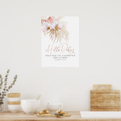 ハローベビー – ベビーシャワー歓迎サイン ポスター (キッチン)