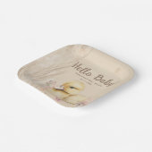 ハローベビー!ボホベイビーシャワー ペーパープレート (傾斜あり)