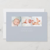 ハローベビー |写真の誕生のお知らせ 案内状 (裏面)