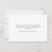 ハローベビー |写真モダン3枚の誕生 案内状 (裏面)