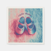ハローベビー- 魅力的 スタンダードカクテルナプキン (正面)