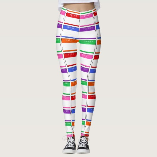 ハローホラサローナグタグヨガパンツジムレギンス レギンス (正面)