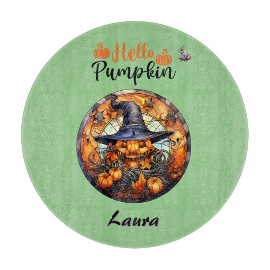 ハローホラーヘローエンパンプキン カッティングボード (正面)