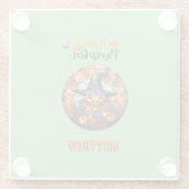 ハローホラーヘローエンパンプキン ガラスコースター (裏面)