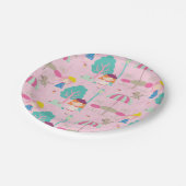 ハローボンジュールパリジャン誕生日紙プレート ペーパープレート (アングル)