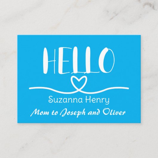 ハローボーイママ連絡カードママ通話カード コーリングカード (正面)