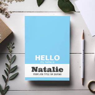 ハローマイネームはトレンディータイポグラフィモノグラムカスタム ポストイット