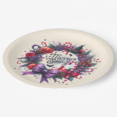 ハローマスリースメリー怖いクリスマスハロウィーン ペーパープレート (アングル)