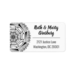 ハローマンダララインアモダンートブラック&ホワイトラージ ラベル