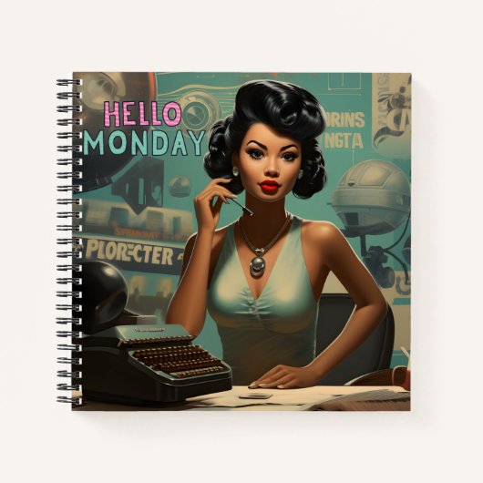 ハローマンデーヴィンテージタイムレスエレガンス ノートブック (正面)