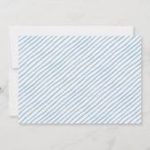 ハローミスターブルーボウタイフォトボーイ誕生 案内状 (裏面)