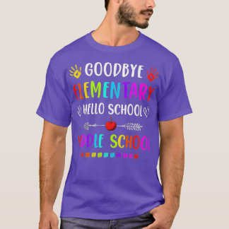 ハローミドルスクール卒業さよなら小学校 Tシャツ