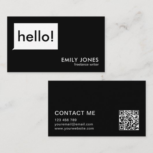 ハローミニマモダンリスト 名刺 (正面/裏面)