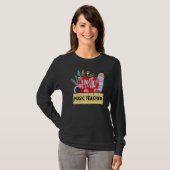 ハローミュージック先生アップル先生 Tシャツ (正面フル)