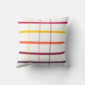 ハローモダンストライプのカラータイポグラフィ クッション (裏面)
