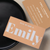 ハローモダンタイプミニマルツートーンビジネスカード 名刺