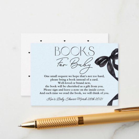 ハローモダンベビーブラックボーブーブックベビースモール エンクロージャーカード (正面/裏面インサイチュ)