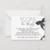 ハローモダンベビーブラックボーブーブックベビースモール ノートカード (正面)