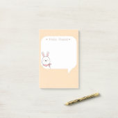 ハローラビット ポストイット (デスク上)