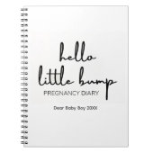 ハローリトルバンプ妊娠日記ジェンダー年 ノートブック (正面)