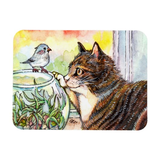 ハローリトルバード マグネット (横)