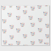 ハローリトルワンベビーギフトラッピング紙 ラッピングペーパー (フラット)