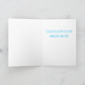 ハローリトルワン男の赤ちゃんおめでとう カード (内部)