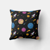 ハローリトル宇宙飛行士宇宙パターン クッション (裏面)